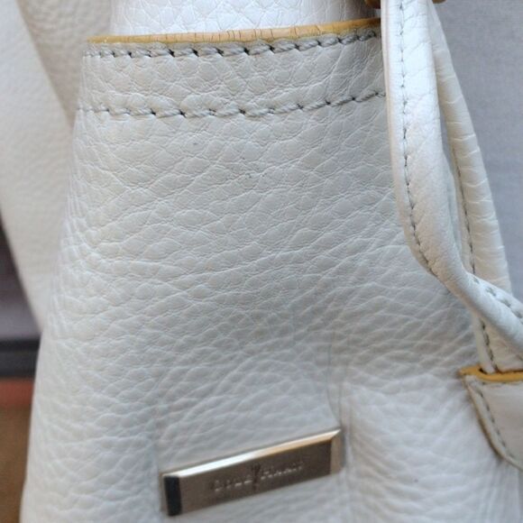 Cole Haan Leather Ivory White Drawstring Hobo Bag - Picture 16 of 16